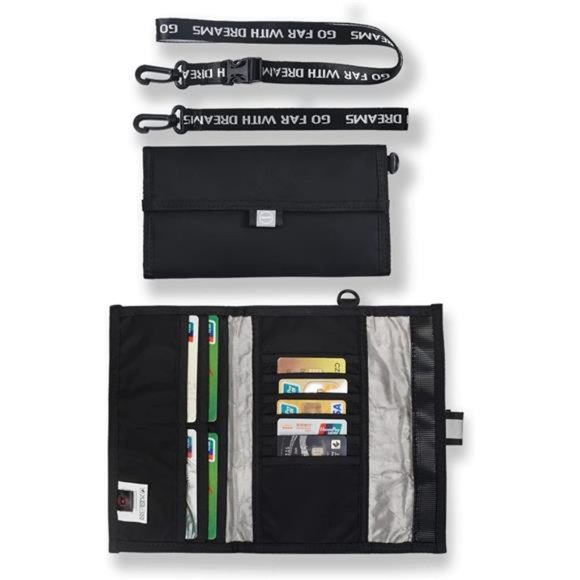 Verage RFID Blocking Neck Wallet,Stylish Travel Pouch, Credit Card Holder - Picture 1 of 7